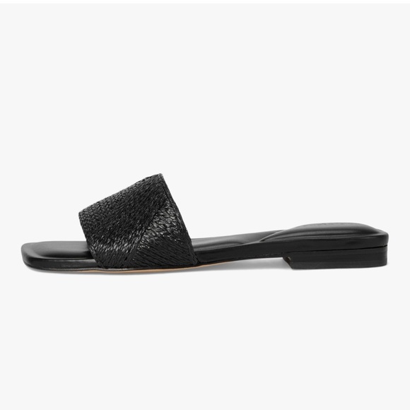 Marc Fisher Black Woven Slide Sandal - Picture 5 of 10